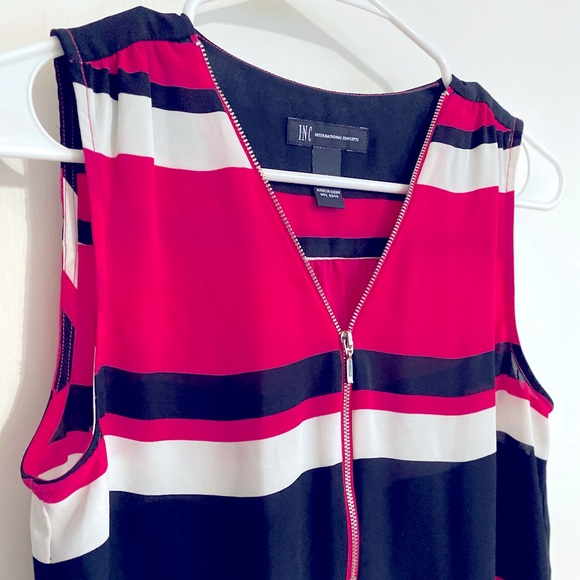 INC Sleeveless Blouse with Zipper - Picture 4 of 5